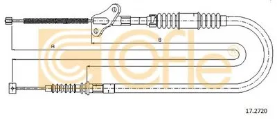 Трос, стояночная тормозная система COFLE купить