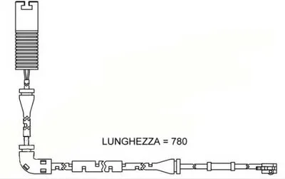 Сигнализатор, износ тормозных колодок BREMSI купить