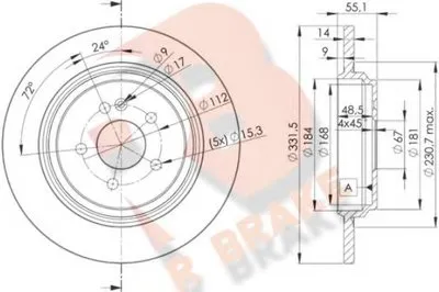 Тормозной диск R BRAKE купить