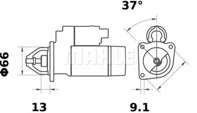 Стартер MAHLE ORIGINAL купить