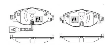 Комплект тормозных колодок, дисковый тормоз MOTAQUIP купить