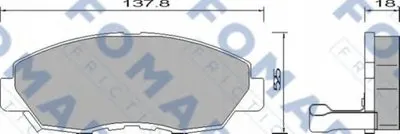 Комплект тормозных колодок, дисковый тормоз FOMAR Friction купить
