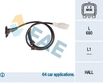 Датчик, частота вращения колеса FAE купить