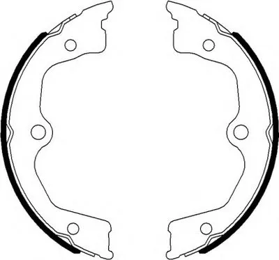 Комплект тормозных колодок, стояночная тормозная система HELLA купить