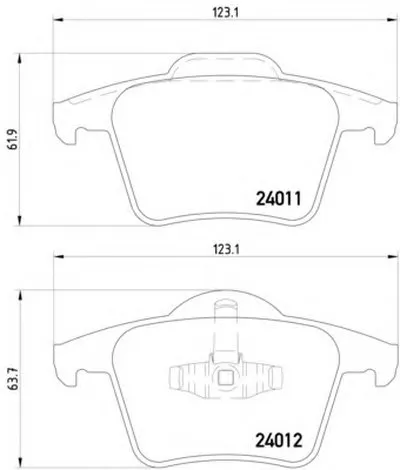 Комплект тормозных колодок, дисковый тормоз HELLA купить