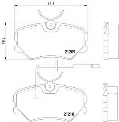 Комплект тормозных колодок, дисковый тормоз HELLA купить