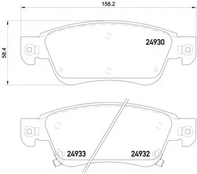 Комплект тормозных колодок, дисковый тормоз HELLA купить