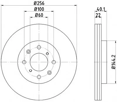 Тормозной диск PRO HELLA купить