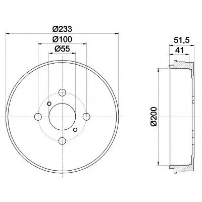 Тормозной барабан HELLA купить