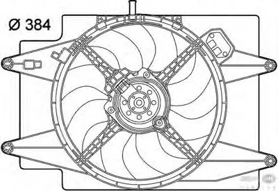 Вентилятор, охлаждение двигателя BEHR HELLA SERVICE HELLA купить