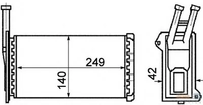 Теплообменник, отопление салона BEHR HELLA SERVICE HELLA купить