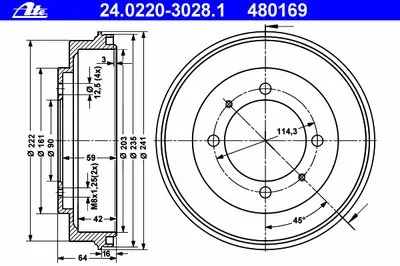 Тормозной барабан ATE купить