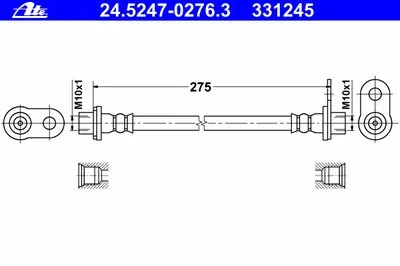 Тормозной шланг ATE купить