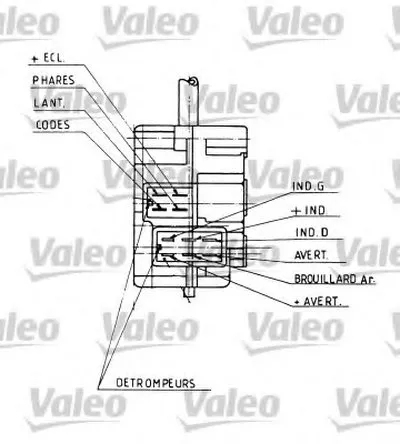 Выключатель на колонке рулевого управления VALEO купить