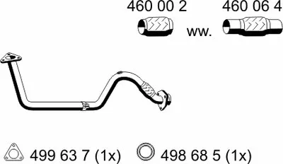 Труба выхлопного газа ERNST купить