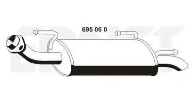 Глушитель выхлопных газов конечный ERNST купить