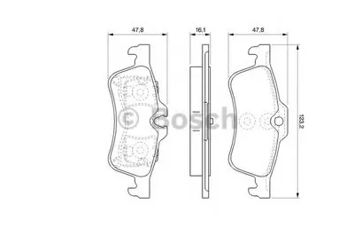 Комплект тормозных колодок, дисковый тормоз BOSCH купить