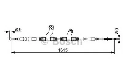 Трос, стояночная тормозная система BOSCH купить