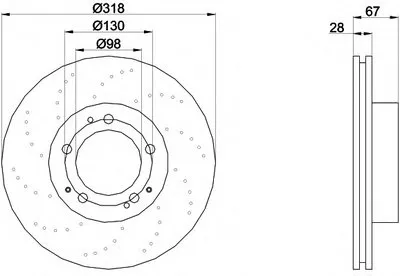 Тормозной диск OE-Line TEXTAR купить