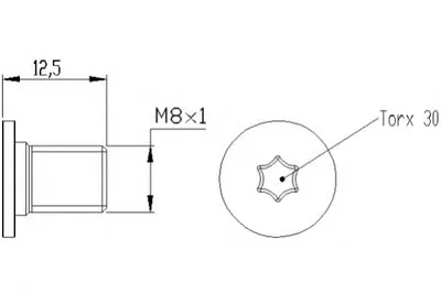Болт, диск тормозного механизма TEXTAR купить