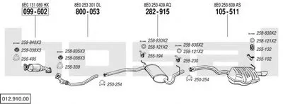 Система выпуска ОГ BOSAL купить