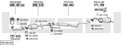 Система выпуска ОГ BOSAL купить