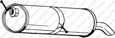 Глушник задній 190-605