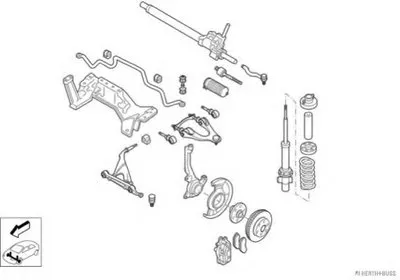 Рулевое управление; Подвеска колеса HERTH+BUSS JAKOPARTS купить