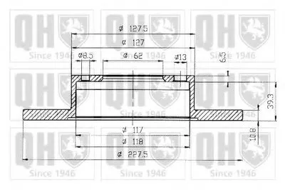 Тормозной диск QUINTON HAZELL купить