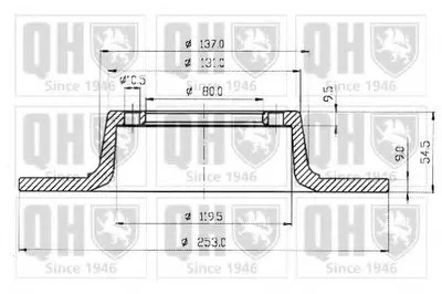 Тормозной диск QUINTON HAZELL купить