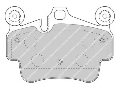 Комплект тормозных колодок, дисковый тормоз PREMIER FERODO купить