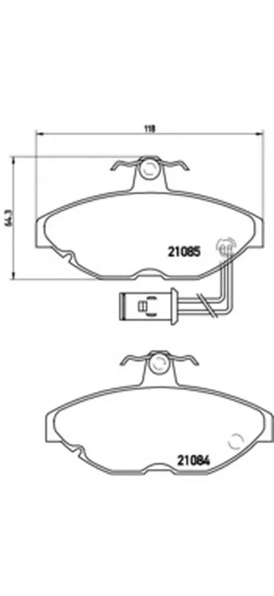 Комплект тормозных колодок, дисковый тормоз BREMBO купить