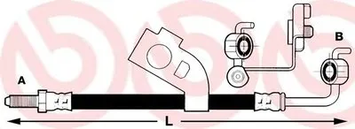 Тормозной шланг BREMBO купить
