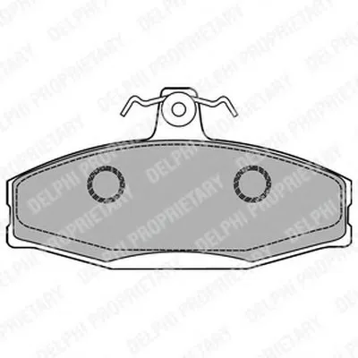 Комплект тормозных колодок, дисковый тормоз DELPHI купить