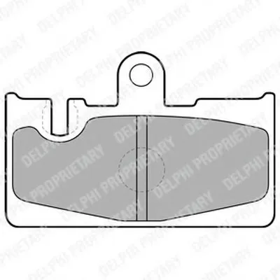 Комплект тормозных колодок, дисковый тормоз DELPHI купить