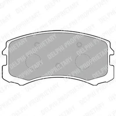 Комплект тормозных колодок, дисковый тормоз DELPHI купить