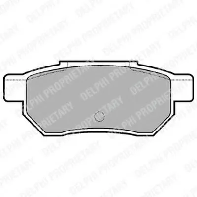 Комплект тормозных колодок, дисковый тормоз DELPHI купить