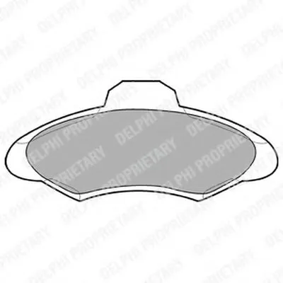 Комплект тормозных колодок, дисковый тормоз DELPHI купить