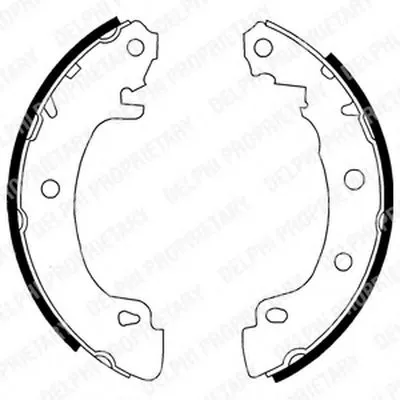 Комплект тормозных колодок DELPHI купить
