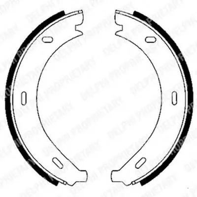 Комплект тормозных колодок, стояночная тормозная система DELPHI купить