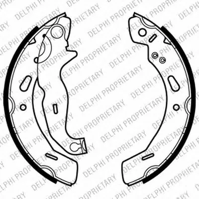 Комплект тормозных колодок DELPHI купить