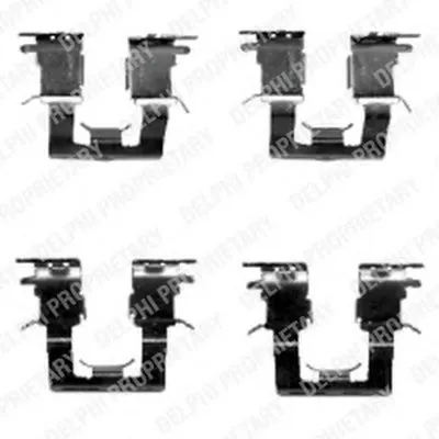 Комплектующие, колодки дискового тормоза DELPHI купить