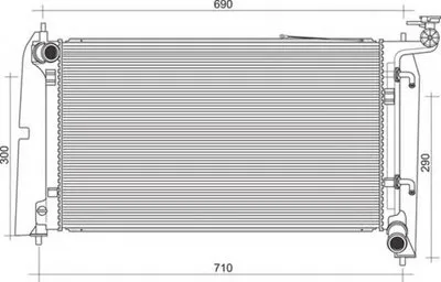 Радиатор, охлаждение двигателя MAGNETI MARELLI купить