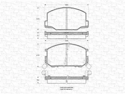 Комплект тормозных колодок, дисковый тормоз MAGNETI MARELLI купить