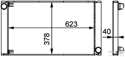 Радиатор, охлаждение двигателя BEHR HELLA SERVICE купить