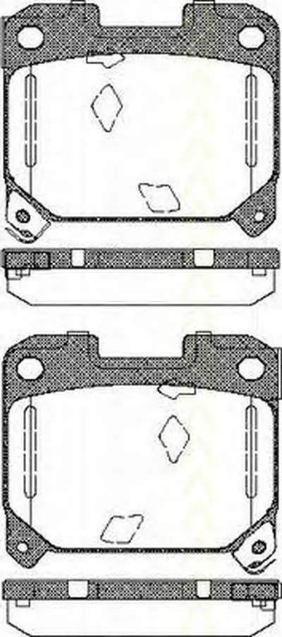Комплект тормозных колодок, дисковый тормоз TRISCAN купить