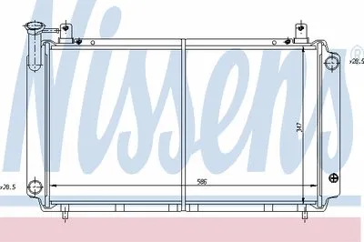 Радиатор, охлаждение двигателя NISSENS купить