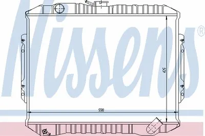 Радиатор, охлаждение двигателя NISSENS купить