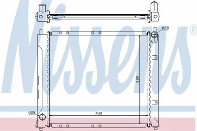 Радиатор, охлаждение двигателя NISSENS купить