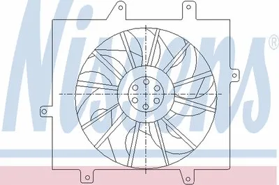 Вентилятор, охлаждение двигателя NISSENS купить
